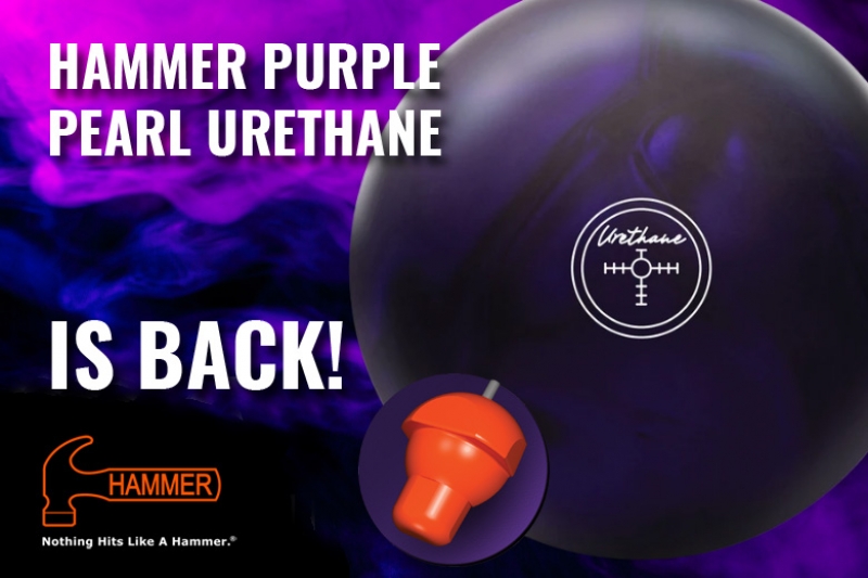 Hammer Purple Pearl Urethane High Performance Bowling Ball